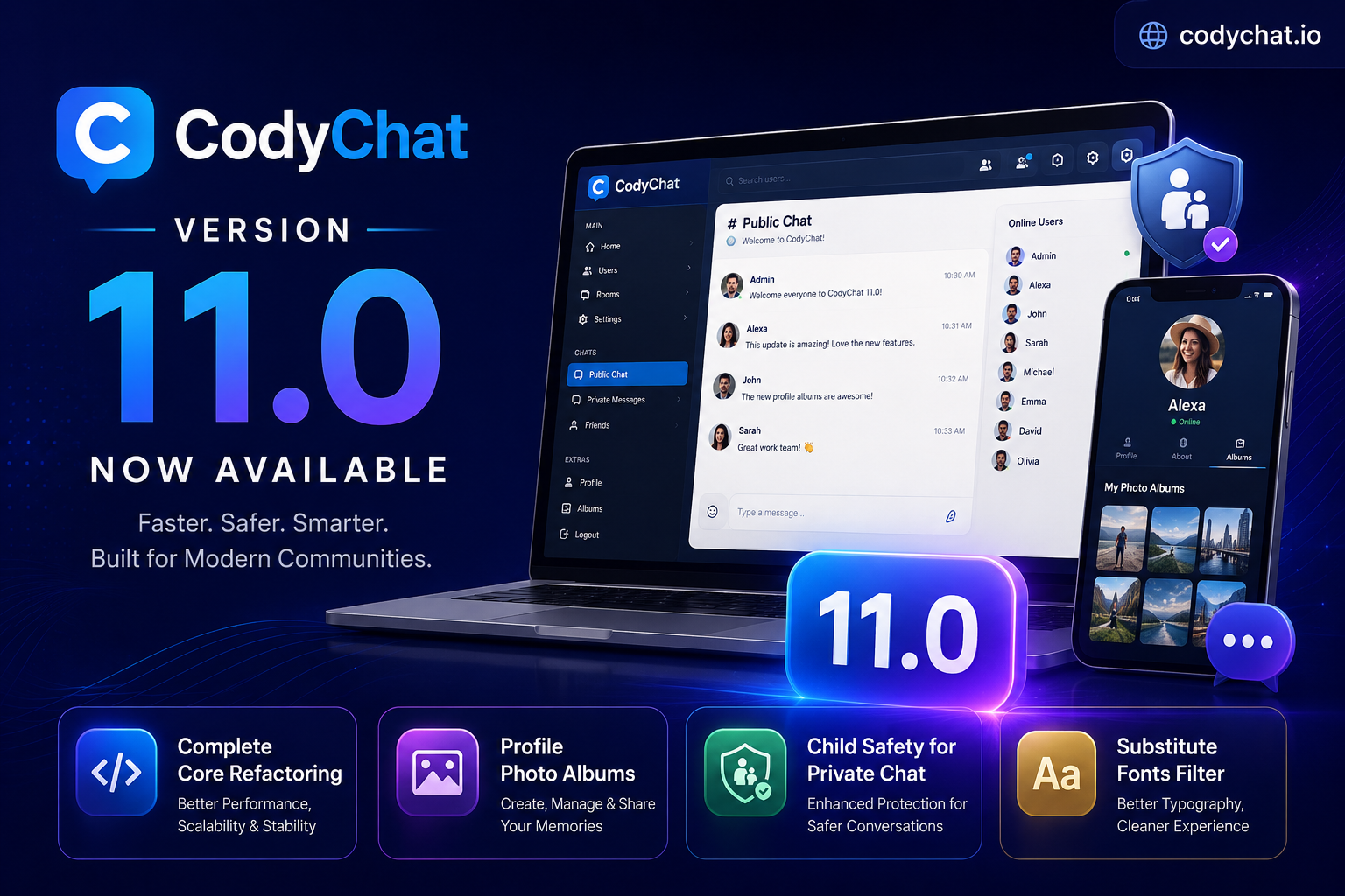 CodyChat Version 11.0 Released – A Massive Core Upgrade for Modern Chat Communities